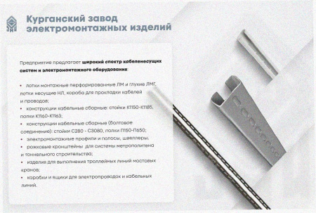 Стойка кронштейна рожкового криволинейного К1351.001 лак, 2 рожка, L315, S3,0
