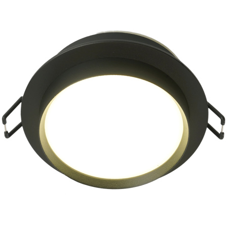 Светильник потолочный встраиваемый, 15W 230V GX53, черный, круг, без лампы, DL507 Feron