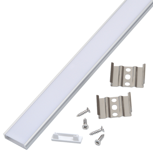 Профиль GAL-GLS-2000-6-24 (2м профиль+2м рассеиватель+2 заглушки +4скобы с шурупами) General