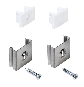 Набор для монтажа накладного прямоугольного профиля для светодиодной ленты 1712 IEK