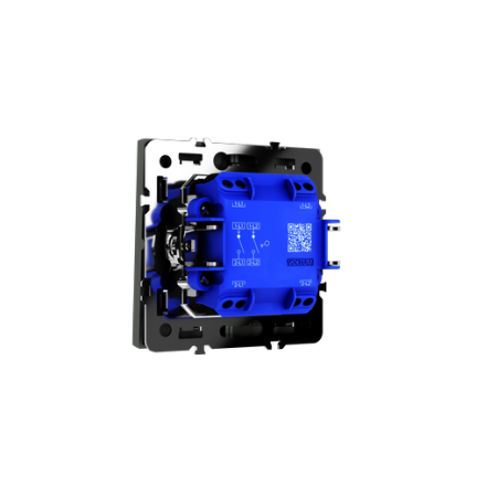 Выключатель встраиваемый Voltum S70 двухклавишный 10А, (титан)
