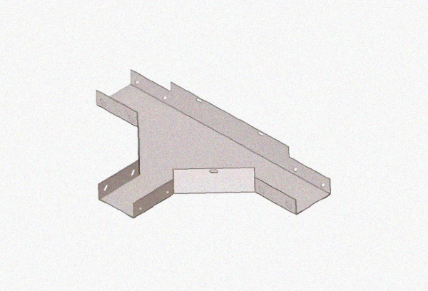 Лоток тройниковый замковый перфорированный ОТЗ 200х80 УТ1,5, горячее цинкование S1,5