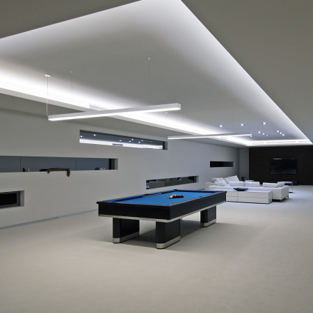 Линейный светодиодный подвесной односторонний светильник 20Вт 6500К серебро матовое IP20 (a041525) Elektrostandard Pro