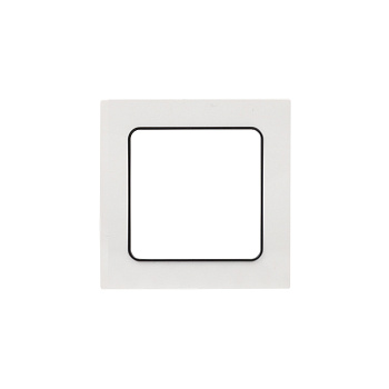 Стокгольм Рамка 1-местная белая с линией цвета черный EKF