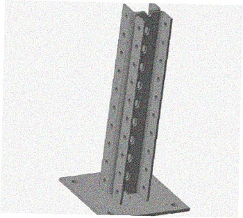 Стойка напольная (потолочная) сдвоенная СНПС520х4 УХЛ1,горячее цинкование, S4,0