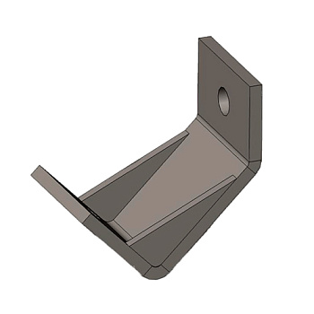 Опора неподвижная оттяжка 45 град., толщ. 8,0 мм, термодиффузия Ostec Опора неподвижная оттяжка 45 град., толщ. 8,0 мм, термодиффузия Ostec