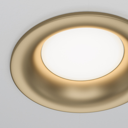 Встраиваемый светильник 1*GU10 50Вт Матовое Золото IP20 Downlight DL027-2-01-MG Technical Maytoni