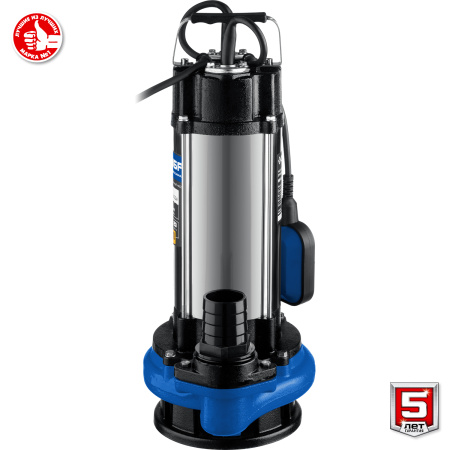 Дренажный насос для грязной воды с большим напором, 1500 Вт, Профессионал ЗУБР