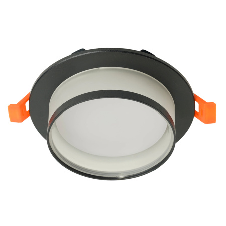 Светильник потолочный встраиваемый, 15W 230V GX53, черный, круг, без лампы, DL500 Feron