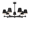 Подвесной светильник 7*E14 40Вт Черный IP20 Tet-a-tet MOD104PL-07B Maytoni