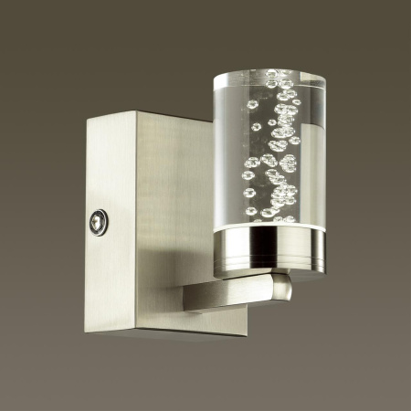 Бра IP44 LED 5W 4000K 220V TERRENCE никель LUMION