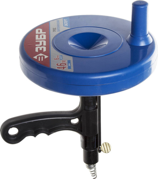 Сантехнический трос в пластиковом корпусе 4.6 м, d 6 мм, Эксперт ЗУБР