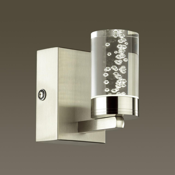 Бра IP44 LED 5W 4000K 220V TERRENCE никель LUMION