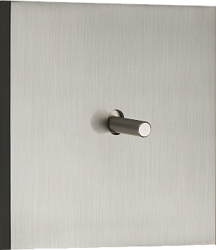 Donel N96 Переключатель перекрестный (с 3-х мест) на 1 тумблер, Цилиндр, 10AX 250V, Вороненая сталь, серия DT