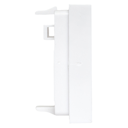 Вставка розеточная TERACOM PRO 45x45мм формат Mosaic на 2 модуля Keystone со шторками и маркерами белая EKF