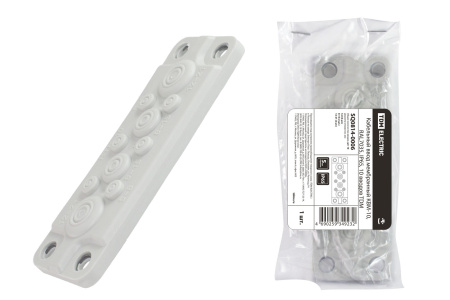 Кабельный ввод мембранный КВМ-10, RAL7035, IP54, 10 вводов TDM