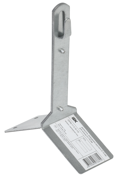 Держатель проводника круглого 8-10мм для конька h=110мм оцинкованная сталь IEK