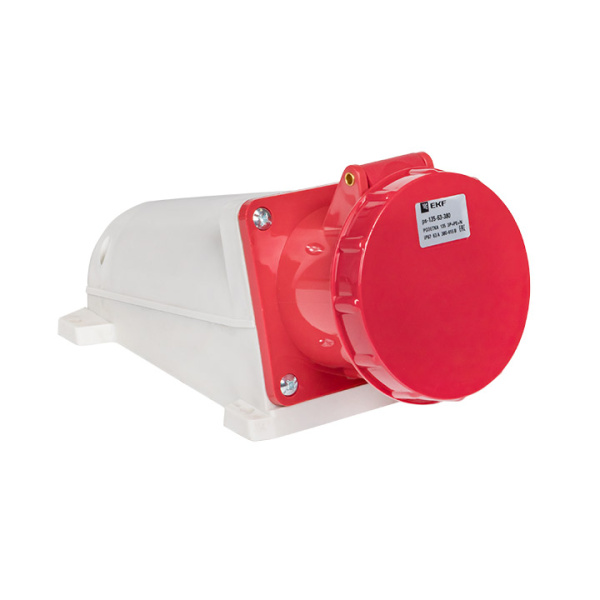 Розетка стационарная наружная 135 3Р+РЕ+N 63А 380В IP67 PROxima EKF