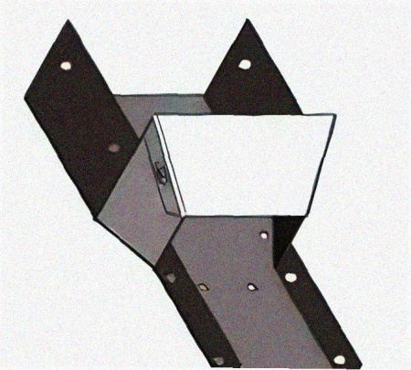 Лоток переходной замковый ЛПЗ 300х50-200х50 УХЛ1 горячее цинкование, S1,5