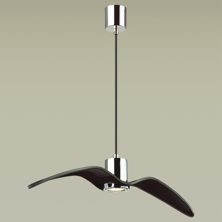 Подвес GU10 1*5W BIRDS чёрный/хром/стекло B ODEON LIGHT