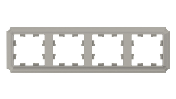 ATLASDESIGN ANTIQUE 4-постовая РАМКА, универсальная, ШАМПАНЬ Schneider Electric