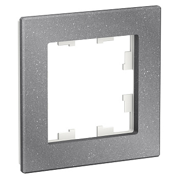 СНЯТ ATLASDESIGN NATURE Рамка горизонт/вертик 1 пост мрамор айс грей IP20 Schneider Electric