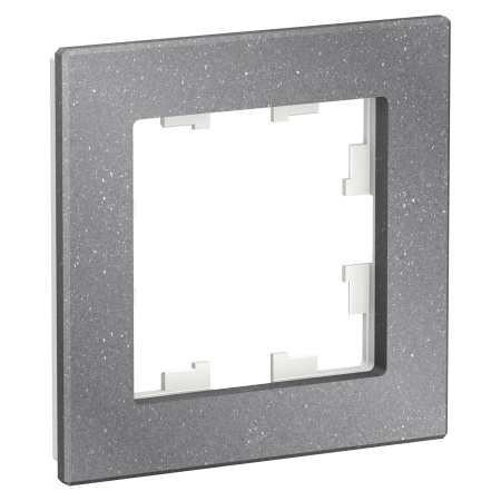 ATLASDESIGN NATURE Рамка горизонт/вертик 1 пост мрамор айс грей IP20 Schneider Electric