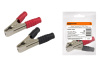 Зажим "крокодил" ЗК 100А 105мм в изоляции красный/черный (1шт+1шт) TDM