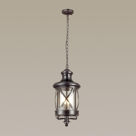 Уличный св-к-подвес IP44 E14 3*60W 220V SATION черный/золотая патина ODEON LIGHT