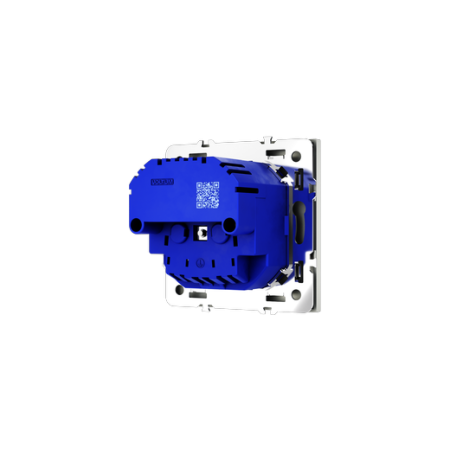 Розетка встраиваемая Voltum S70 с заземлением и защитными шторками, 16А, с USB, A+C, (сталь)