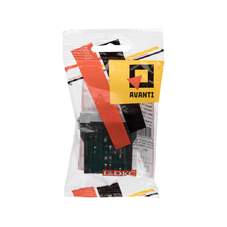 Диммер поворотный модульный, "Avanti", "Закаленная сталь", 1 модуль DKC