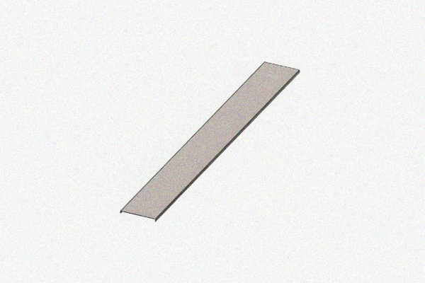 Крышка несущего лотка КНЛ20-П2,0 УХЛ1, оцинкованный лист, S1,5