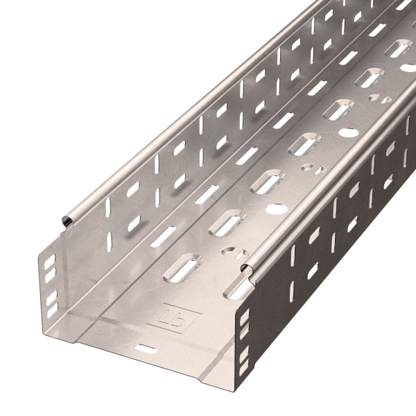 Лоток перфорированный Стандарт INOX (AISI 409) 150х80х3000 (0,7 мм) (6 м/уп) Промрукав
