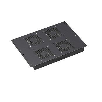 Потолочный модуль 4 вентилятора для крыши напольных 19" IT-корпусов ДКС серии CQE шириной 600мм, RAL9005 DKC