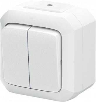 Variant+ Выключатель ОУ 2 кл 10А белый IP54 ABB