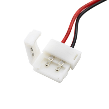 09-02 Коннектор для подключения ленты 10мм (5050 моно, 2835), провод 150мм Apeyron