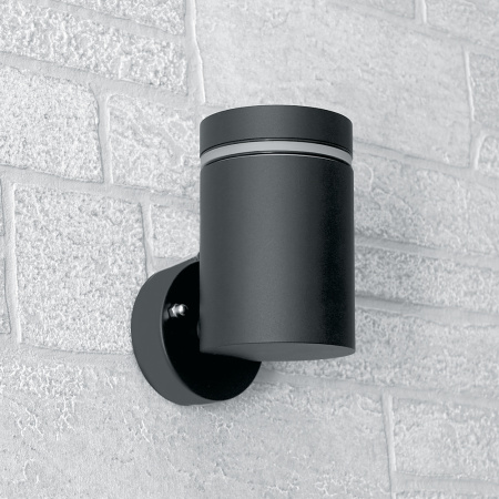 Светильник садово-парковый Feron DH1001, на стену, GX53, 230V, черный