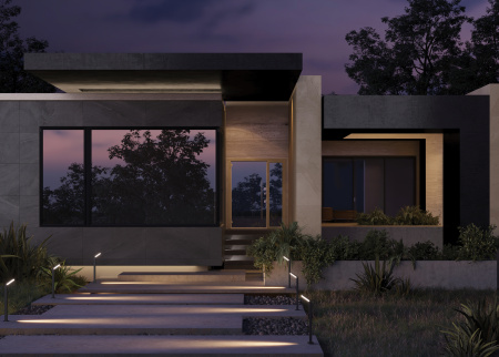 Ландшафтный светильник 12Вт 3000К Черный IP54 Paso O595FL-L12B3K Outdoor Maytoni