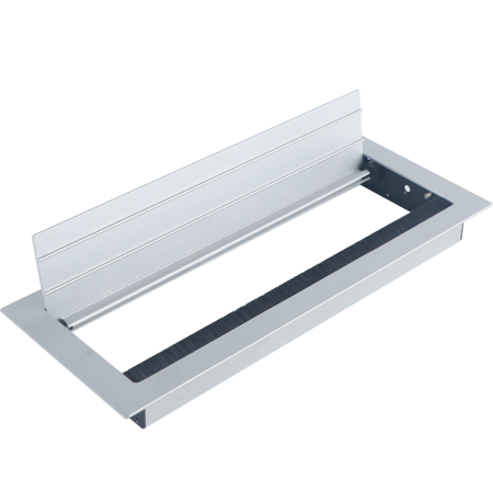 Donel Кабельный громмет (лючок) в стол, 310*120мм, цвет: серебро