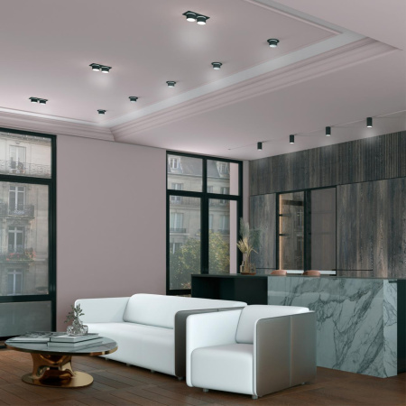 Св-к встр.IP20 GU10 9W 235V LIRIO черный NOVOTECH