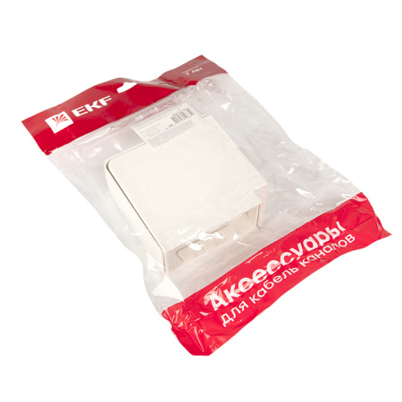 Поворот 90 гр, (100х40) (2 шт) белый EKF-Plast