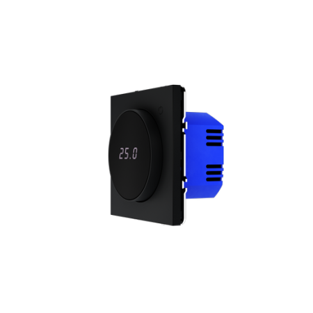 Терморегулятор электронный Voltum S70 с индикацией и датчиком, для теплого пола, (графит)