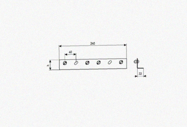 Соединитель лотковый замковый СЛЗх110х1,5 УХЛ1, оцинкованный лист, S1,5
