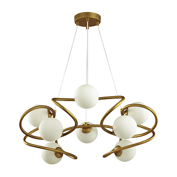 Люстра G9 8*40W SLOTA золотой/белый ODEON LIGHT