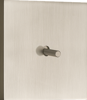 Donel N96 выключателя звонкового типа на 1 тумблер, Цилиндр, 10AX 250V, Никель, серия DT