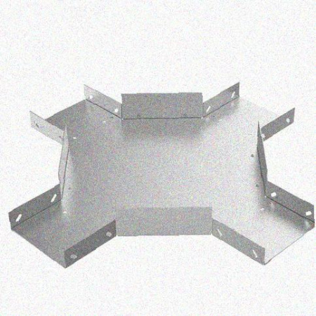 Лоток крестообразный замковый глухой КМЗГ 200х80 УТ1,5, горячее цинкование, S0,8