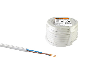 Провод ПВС 2х4 ГОСТ (5м), белый TDM