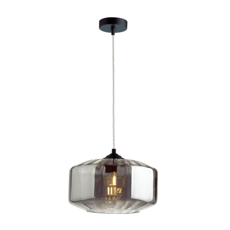 Подвес E27 60W BINGA дымчатый/черный ODEON LIGHT