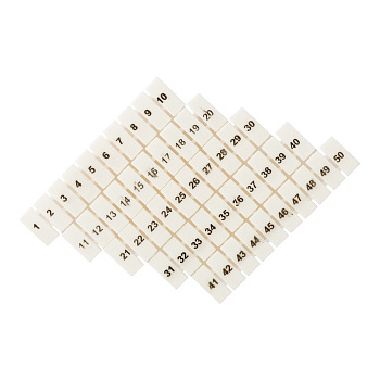 Маркеры для JXB-ST 1,5 с нумерацией 1-50 (100 шт) PROxima EKF