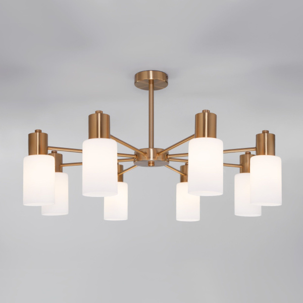 Потолочная люстра в стиле лофт 8*E14 60Вт латунь IP20 Vegga (70160/8 латунь) Eurosvet Потолочная люстра в стиле лофт 8*E14 60Вт латунь IP20 Vegga (70160/8 латунь) Eurosvet